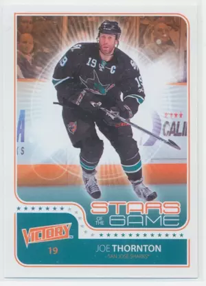 2011-12 VICTORY - JOE THORNTON #SOG-TH STARS OF THE GAME