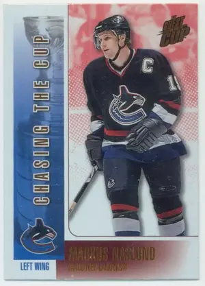 2002-03 QUEST FOR THE CUP - MARKUS NASLUND #20 CHASING THE CUP