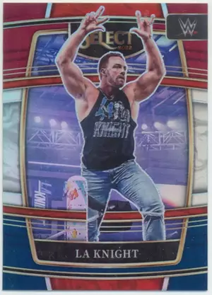 2022 Select WWE - LA Knight #1 Concourse Red and Blue Prizm Parallel