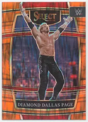 2022 Select WWE - Diamond Dallas Page #35 Concourse Orange Flash Prizm Parallel