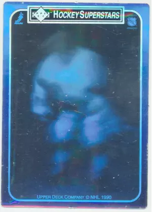 1990-91 UPPER DECK - WAYNE GRETZKY #WAGR3 SUPERSTAR HOLOGRAMS (STICK BELOW WAIST)