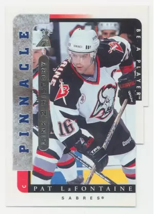 1996-97 PINNACLE BE A PLAYER - PAT LaFONTAINE #LTH-8B LINK 2 HISTORY