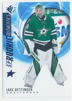 2020-21 SP - JAKE OETTINGER #136 ROOKIE AUTHENTICS BLUE PARALLEL