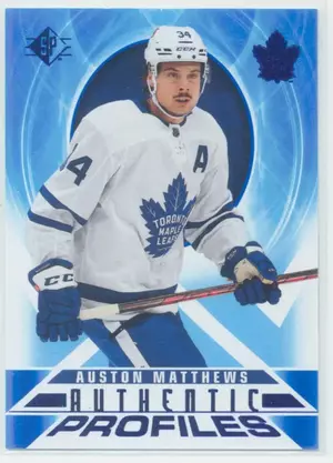 2020-21 SP - AUSTON MATTHEWS #AP-20 AUTHENTIC PROFILES BLUE PARALLEL