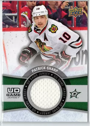 2015-16 UD Patrick Sharp GU Jersey Dallas Stars