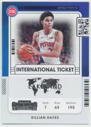 2021-22 Panini Contenders - Killian Hayes #29 International Ticket