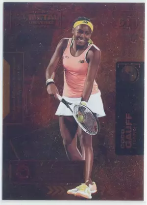 2021 Skybox Metal Universe Champions - Coco Gauff #61 Copper Parallel