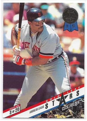 1993 Leaf Gold Leaf Stars #3 Cecil Fielder & Jeff Bagwell