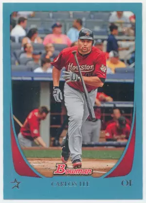 2011 Bowman - Carlos Lee #39 Blue Parallel 220/500