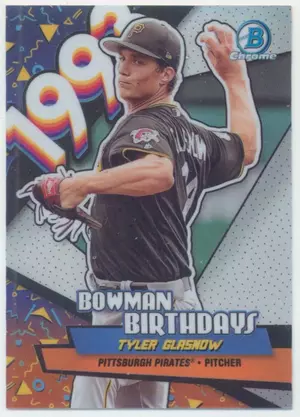 2018 Bowman - Tyler Glasnow #BB-TG Bowman Birthdays