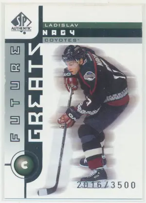 2001-02 SP AUTHENTIC - LADISLAV NAGY #129 FUTURE GREATS 2016/3500