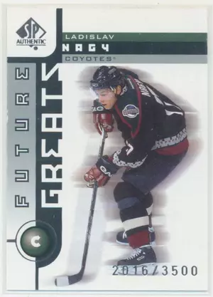 2001-02 SP AUTHENTIC - LADISLAV NAGY #129 FUTURE GREATS 2016/3500