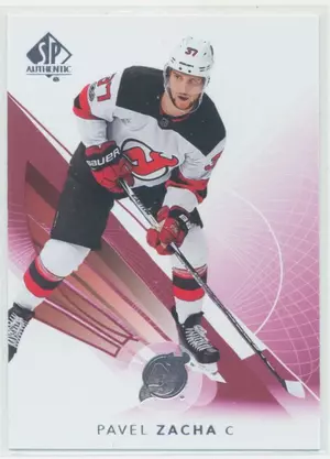 2017-18 SP AUTHENTIC - PAVEL ZACHA #78 LIMITED RED