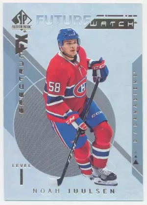 2018-19 SP AUTHENTIC - NOAH JUULSEN #S-44 SPECTRUM FX FUTURE WATCH (UNSCRATCHED)