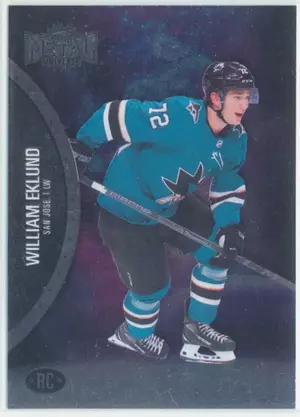 2021-22 SKYBOX METAL UNIVERSE - WILLIAM EKLUND #165 ROOKIE