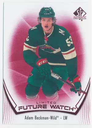2021-22 SP AUTHENTIC - ADAM BECKMAN #164 FUTURE WATCH LIMITED RED