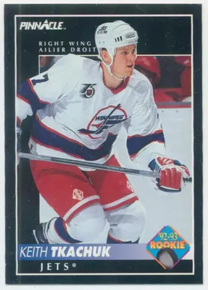 1992-93 PINNACLE (CDN) - KEITH TKACHUK #222 ROOKIE