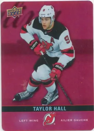 2019-20 TIM HORTONS - TAYLOR HALL #DC-18 RED DIE CUTS