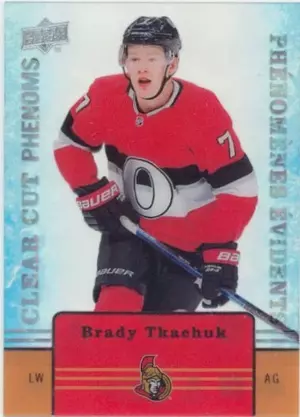 2019-20 TIM HORTONS - BRADY TKACHUK #CC-12 CLEAR CUT PHENOMS