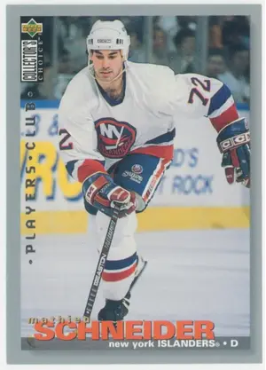 1995-96 COLLECTOR'S CHOICE - MATHIEU SCHNEIDER #322 PLAYER'S CLUB