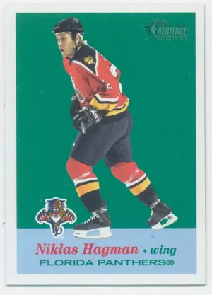 2001-02 TOPPS HERITAGE - NIKLAS HAGMAN #155 ROOKIE