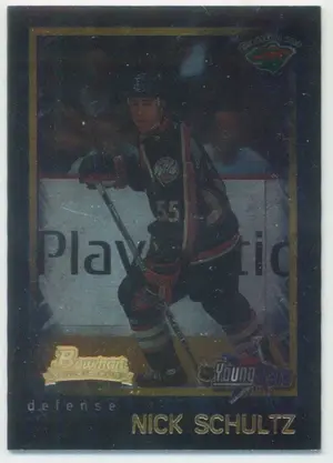 2001-02 BOWMAN YOUNGSTARS - NICK SCHULTZ #128 ICE CUBED