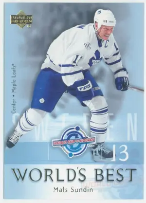 2004-05 UPPER DECK - MATS SUNDIN #WB24 WORLD'S BEST