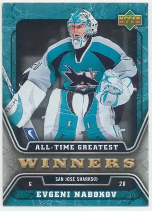 2006-07 UPPER DECK - EVGENI NABOKOV #ATG19 ALL-TIME GREATEST WINNERS⚠️