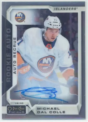 2018-19 O-PEE-CHEE PLATINUM - MICHAEL DAL COLLE #R-MD ROOKIE AUTO
