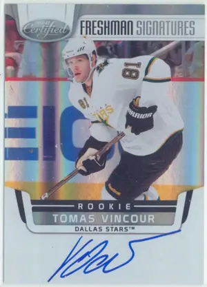 2011-12 PANINI CERTIFIED - TOMAS VINCOUR #206 FRESHMAN SIGNATURES