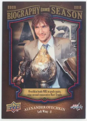 2009-10 UPPER DECK BIOGRAPHY OF A SEASON - ALEXANDER OVECHKIN #BOS3⚠️