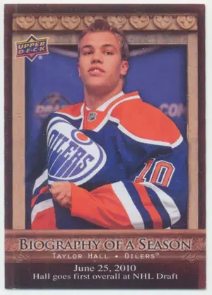 2010-11 UPPER DECK BIOGRAPHY OF A SEASON - TAYLOR HALL #BOS9⚠️
