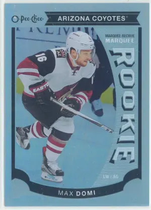 2015-16 UPPER DECK - MAX DOMI #U35 MARQUEE ROOKIE O-PEE-CHEE UPDATE RAINBOW FOIL