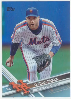 2017 Topps - Lucas Duda #236 Rainbow Foil Parallel ERR