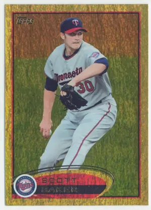 2012 Topps - Scott Baker #276 Gold Sparkle Parallel