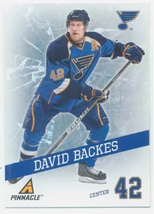 2011-12 PANINI PINNACLE - DAVID BACKES #6 BREAKTHROUGH