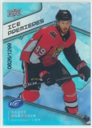 2019-20 UPPER DECK ICE - SCOTT SABOURIN #54 ICE PREMIERES 826/1299