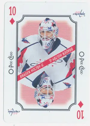 2016-17 O-PEE-CHEE - BRADEN HOLTBY #10D PLAYING CARDS