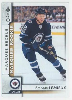 2017-18 O-PEE-CHEE - BRENDAN LEMIEUX #644 MARQUEE ROOKIE