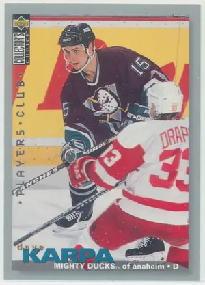 1995-96 COLLECTOR'S CHOICE - DAVE KARPA #192 PLAYERS CLUB