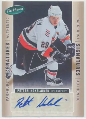 2005-06 PARKHURST - PETTERI NOKELAINEN #PN SIGNATURES