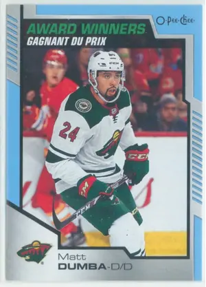 2020-21 O-PEE-CHEE - MATT DUMBA #608 AWARD WINNERS BLUE