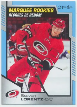 2020-21 O-PEE-CHEE - STEVEN LORENTZ #619 MARQUEE ROOKIES BLUE