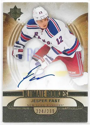 2013-14 Ultimate Collection #150 Jesper Fast RC (Ultimate Rookies) (224/299)