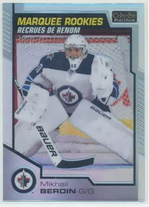 2020-21 O-PEE-CHEE PLATINUM - MIKHAIL BERDIN #188 MARQUEE ROOKIES RAINBOW