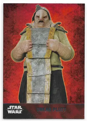 2015 Topps Star Wars: The Force Awakens Foil #19 Unkar Plutt (003/250)