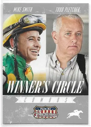 2015 Panini Americana Winner's Circle Combos #2 Mike Smith & Todd Pletcher