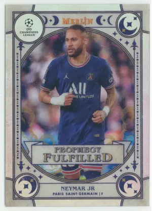 2021-22 Topps Merlin Collection Chrome UCL - Neymar Jr #PF-9 Prophecy Fulfilled