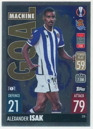 2021-22 Topps Match Attax UCL - Alexander Isak #278 Goal Machine