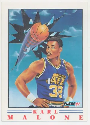 1990-91 Fleer - Karl Malone #5 Pro Vision